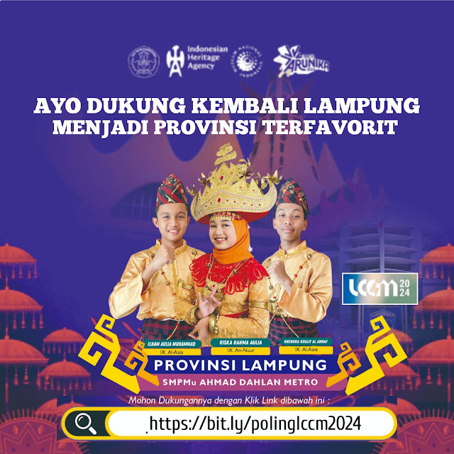 Doa dan Dukungan dari Lampung untuk SMP MuAD di LCC Permuseuman Nasional 2024