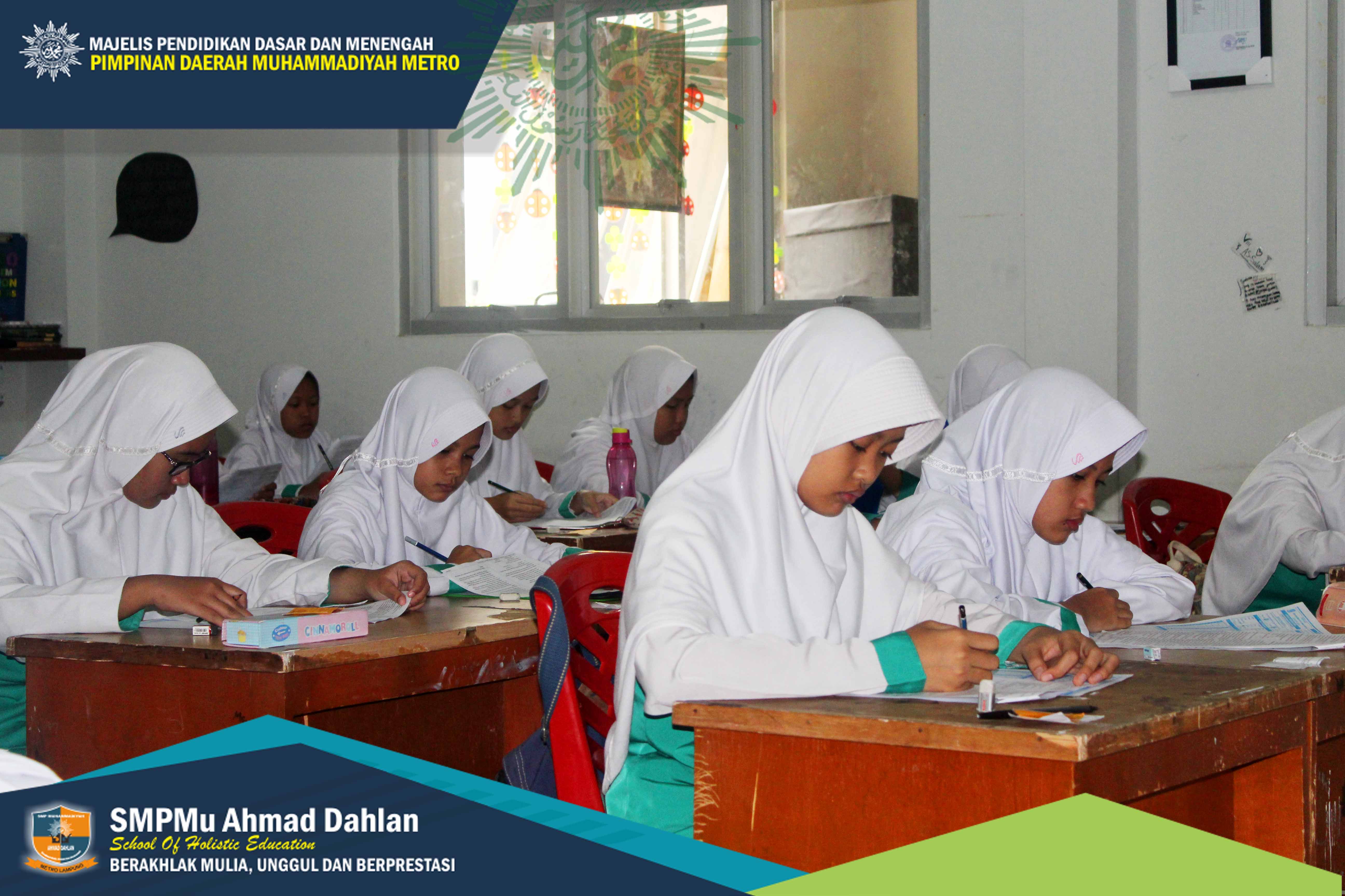 Pelaksanaan Ujian Ahir Semester SMP Mu Ahmad Dahlan Semester Gajil 2018 2019