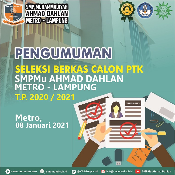 PENGUMUMAN SELEKSI BERKAS MUAD JANUARI 2021
