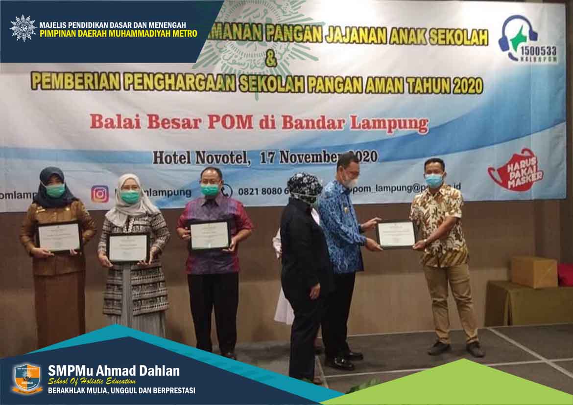 SMP MuAD Dapatkan Piagam Bintang Keamanan Pangan Kantin Sekolah