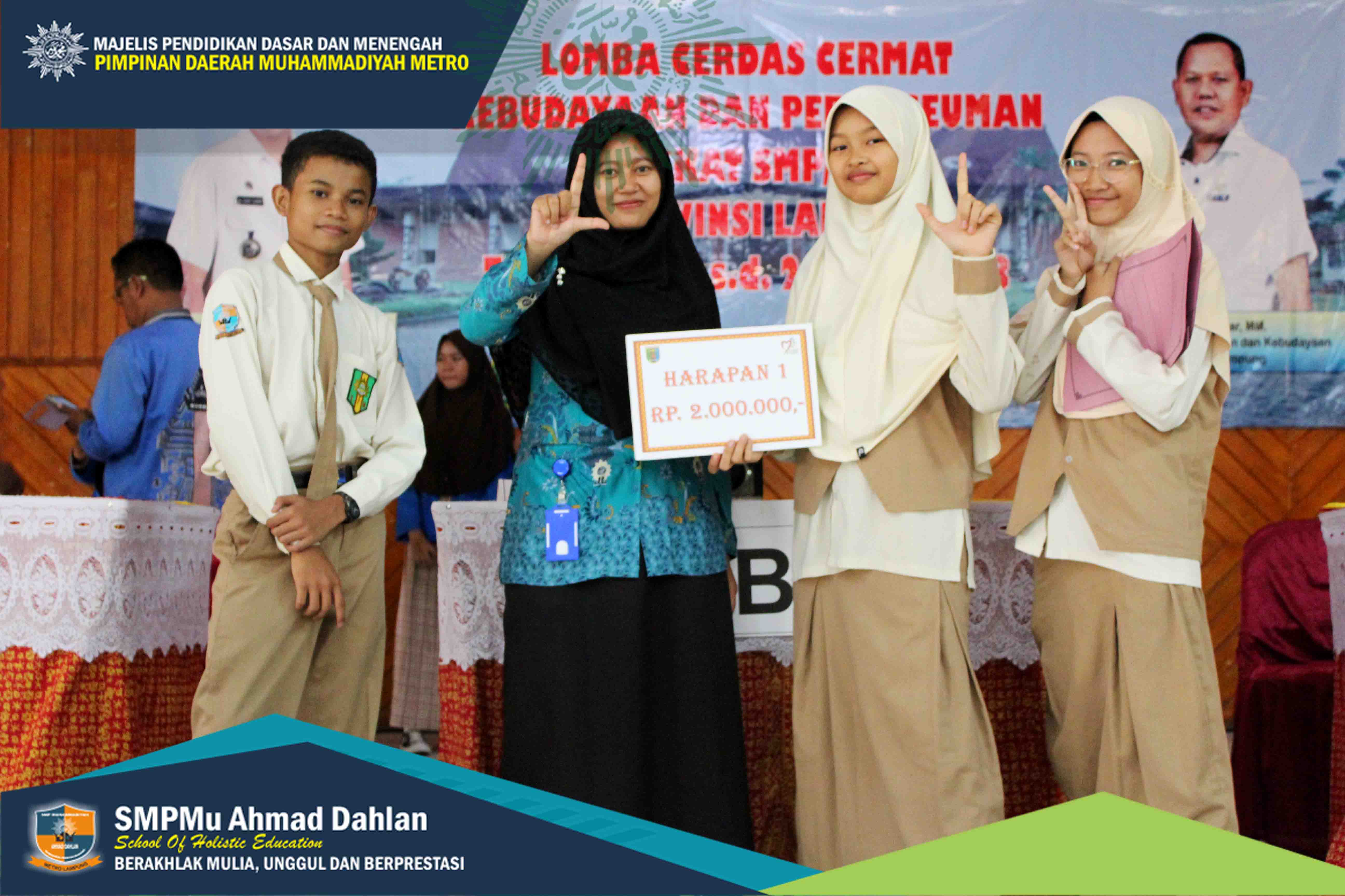 SMP Mu AD Beri Apresiasi pada LCT Pemuseuman Se-Provinsi Lampung