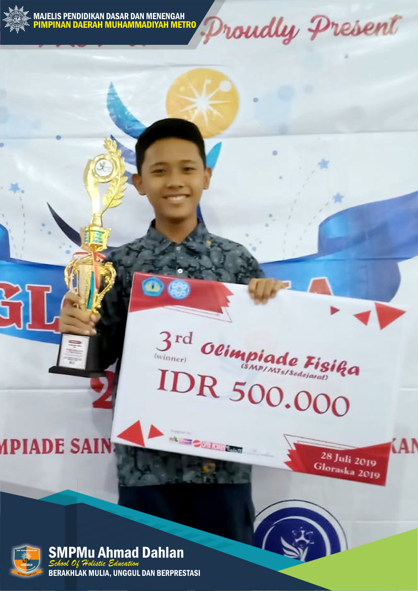 Juara 3 Olimpiade Fisika GLORASKA UNILA Lampung